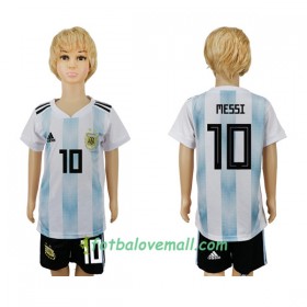 Levné Argentina Messi 10 Dětské MS 2018 Domácí Fotbalové dresy